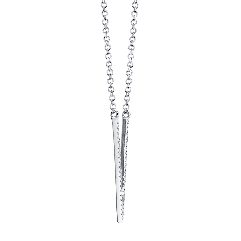 0.12CT 14K W/G DIAMOND NECKLACE