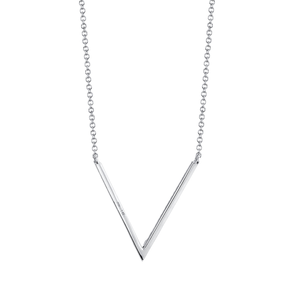 0.12CT 14K W/G DIAMOND NECKLACE