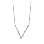 0.12CT 14K W/G DIAMOND NECKLACE