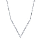 0.12CT 14K W/G DIAMOND NECKLACE