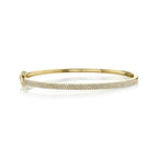 0.52CT 14K Y/G DIAMOND PAVE BANGLE