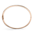 0.52CT 14K R/G DIAMOND PAVE BANGLE