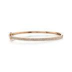 0.52CT 14K R/G DIAMOND PAVE BANGLE