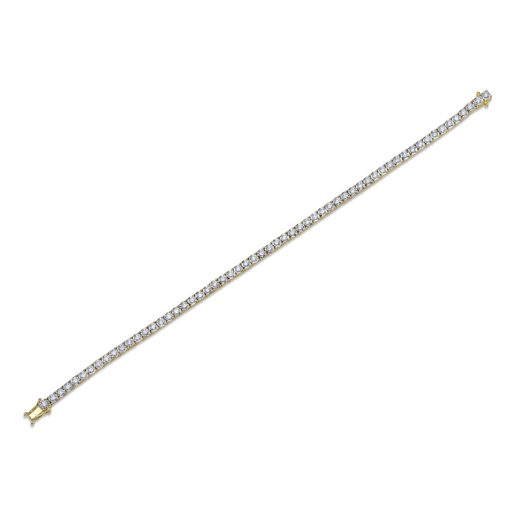 2.02CT 14K Y/G DIAMOND TENNIS BRACELET
