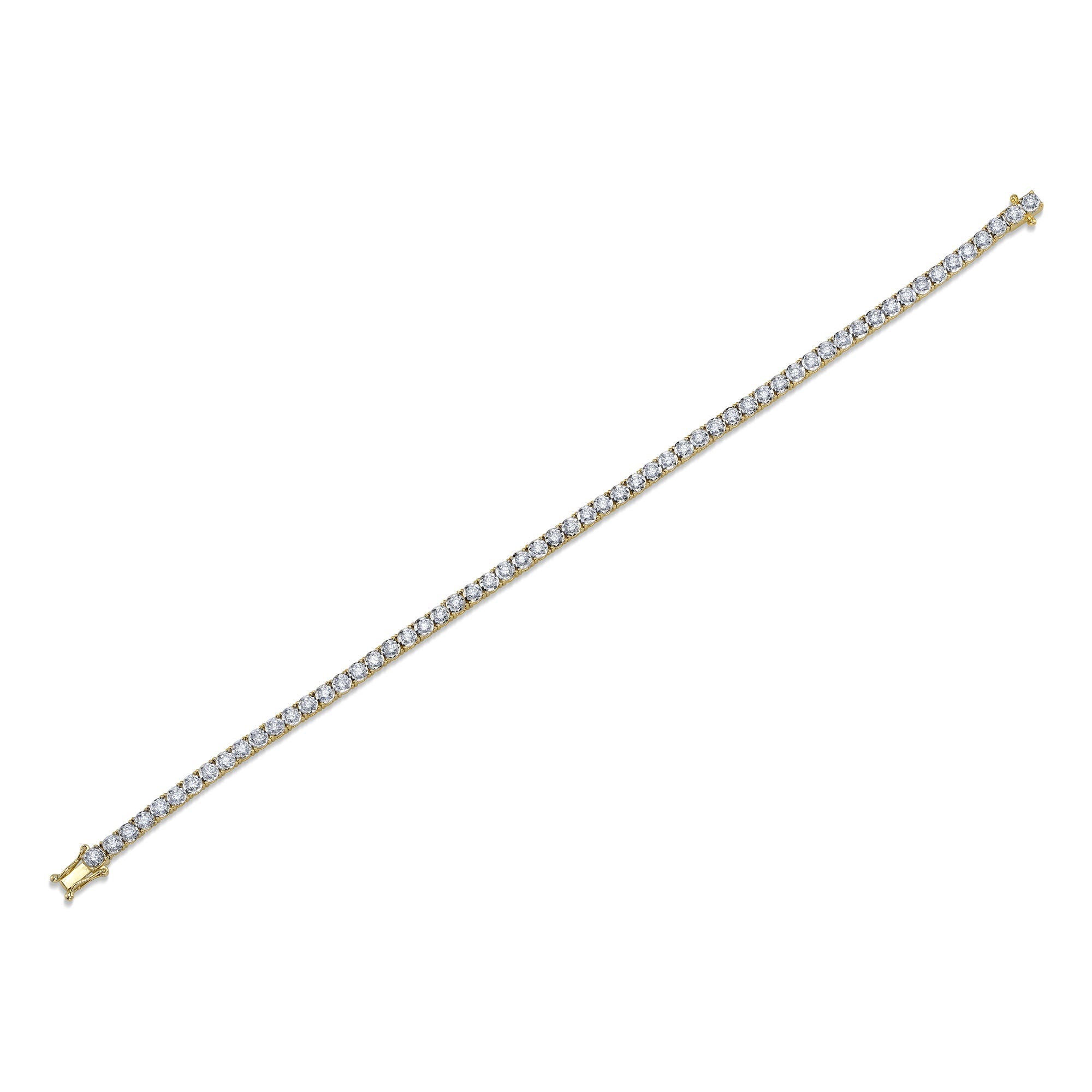 2.02CT 14K Y/G DIAMOND TENNIS BRACELET