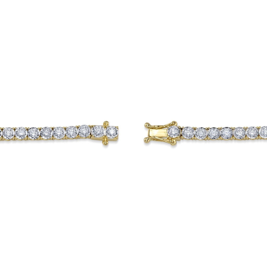 2.02CT 14K Y/G DIAMOND TENNIS BRACELET