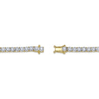 2.02CT 14K Y/G DIAMOND TENNIS BRACELET