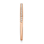 0.08CT 14K R/G DIAMOND LADY'S BAND
