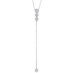 0.29CT 14K W/G DIAMOND LARIAT NECKLACE
