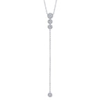0.29CT 14K W/G DIAMOND LARIAT NECKLACE