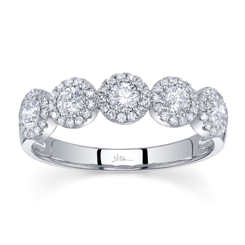 0.70CT 14K W/G DIAMOND LADY'S BAND