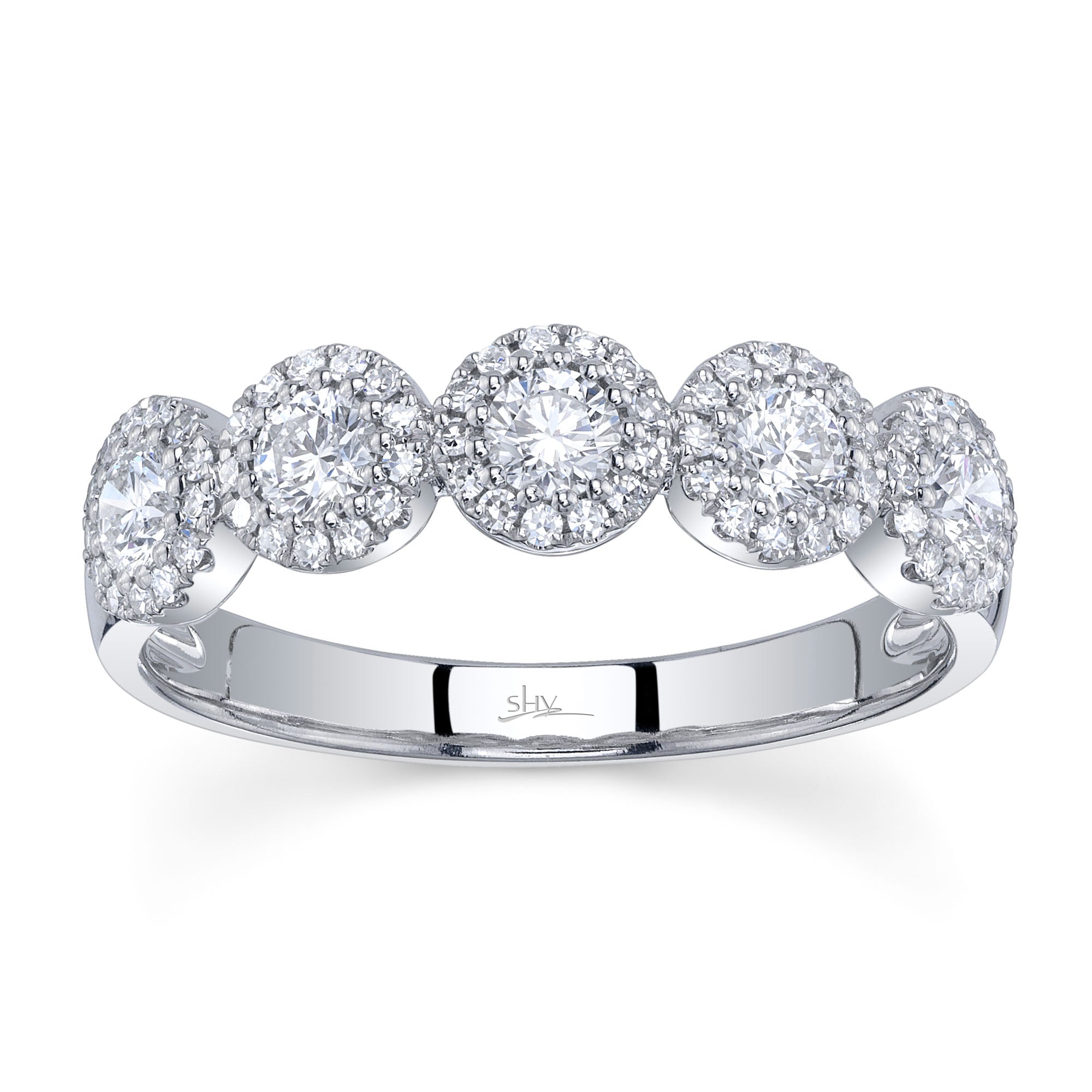 0.70CT 14K W/G DIAMOND LADY'S BAND
