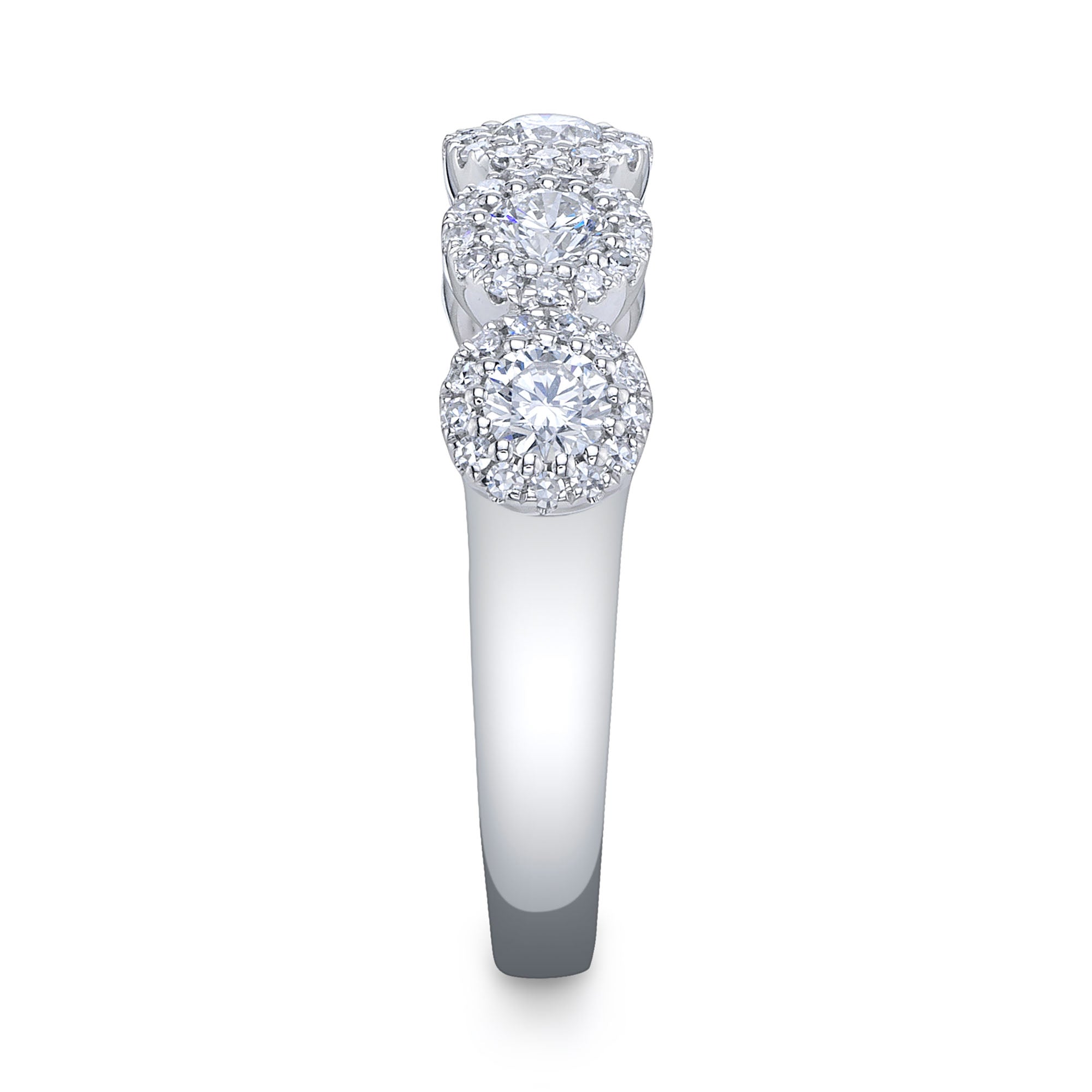 0.70CT 14K W/G DIAMOND LADY'S BAND