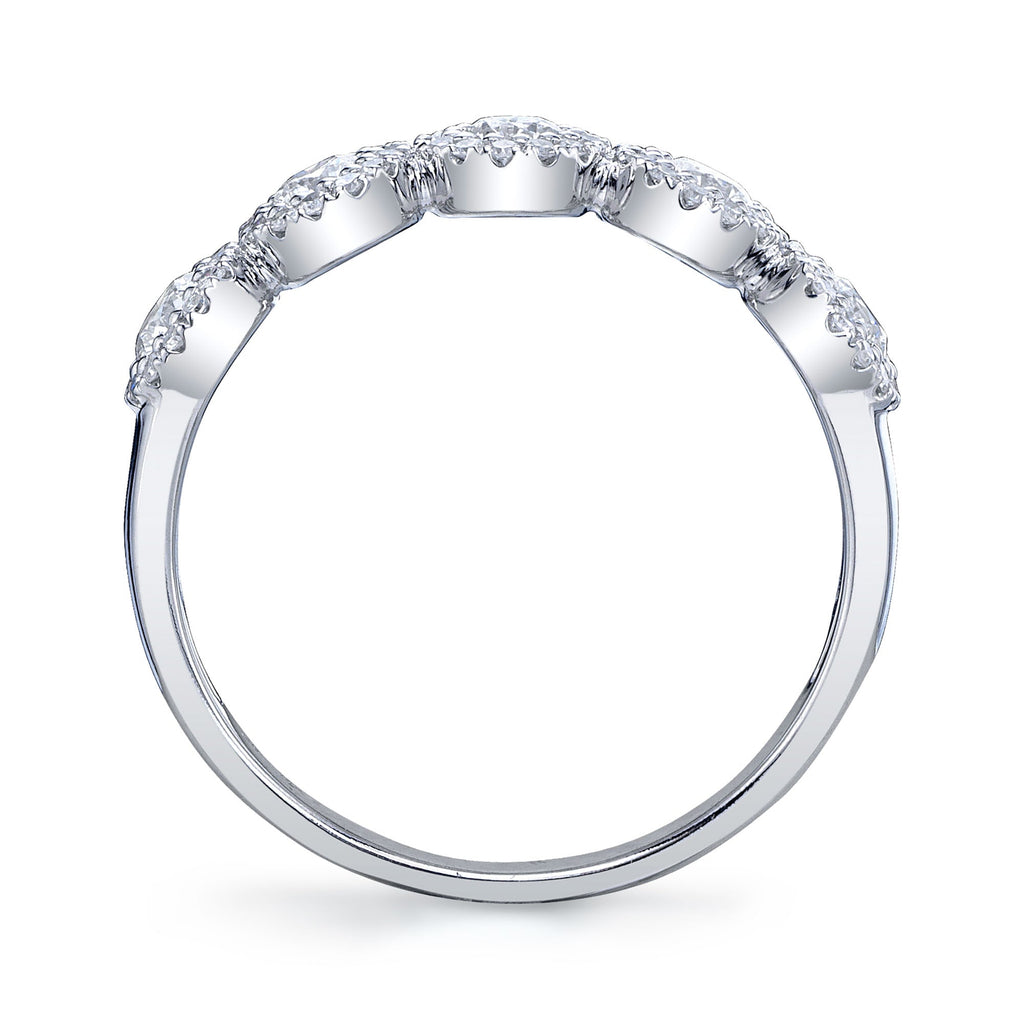 0.70CT 14K W/G DIAMOND LADY'S BAND