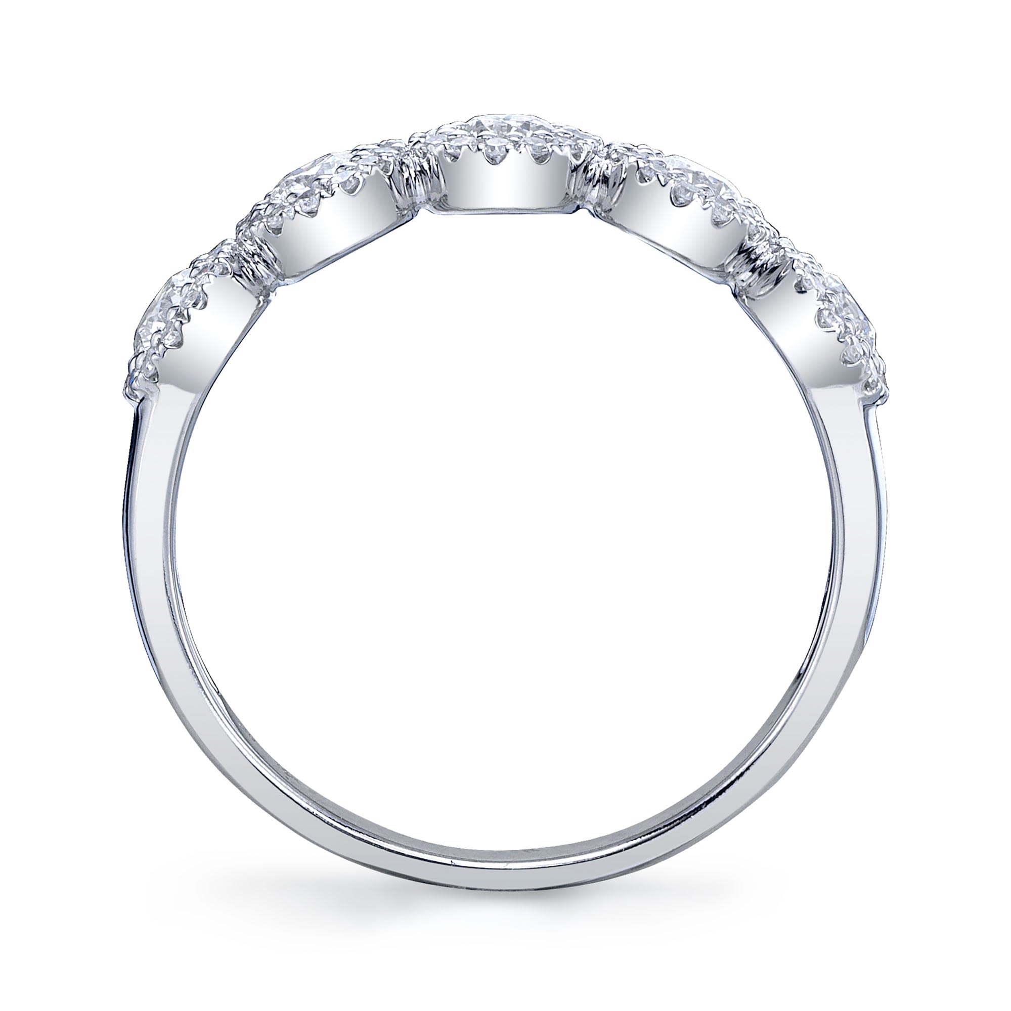 0.70CT 14K W/G DIAMOND LADY'S BAND