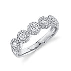0.70CT 14K W/G DIAMOND LADY'S BAND SZ 6