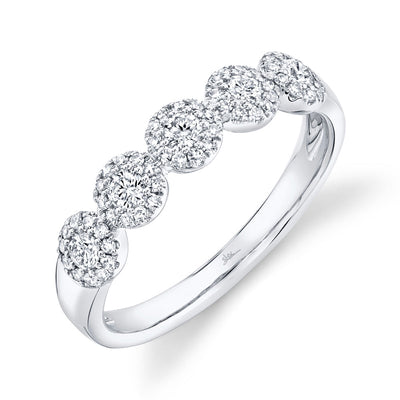 0.40CT 14K W/G DIAMOND LADY'S BAND SZ 6