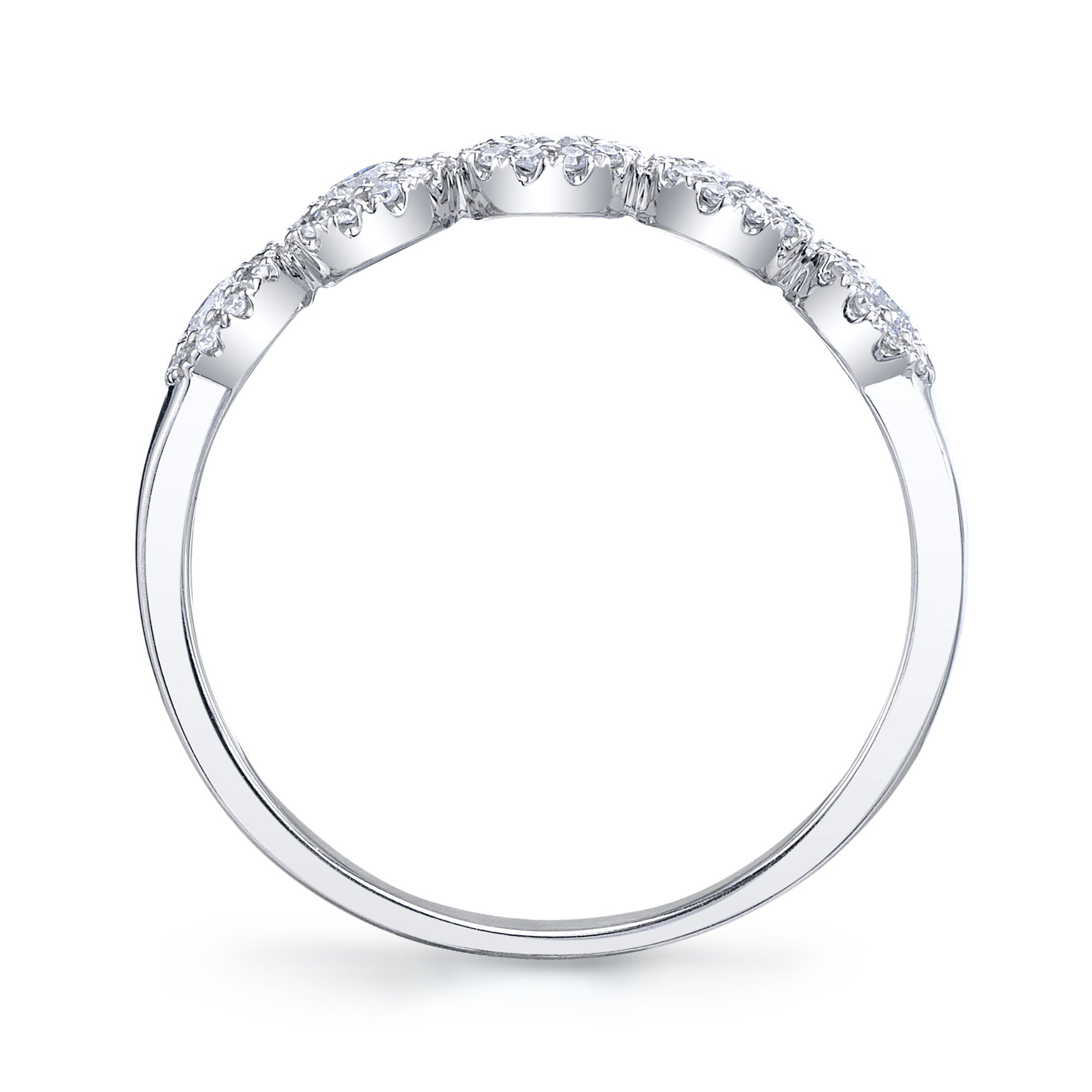 0.40CT 14K W/G DIAMOND LADY'S BAND