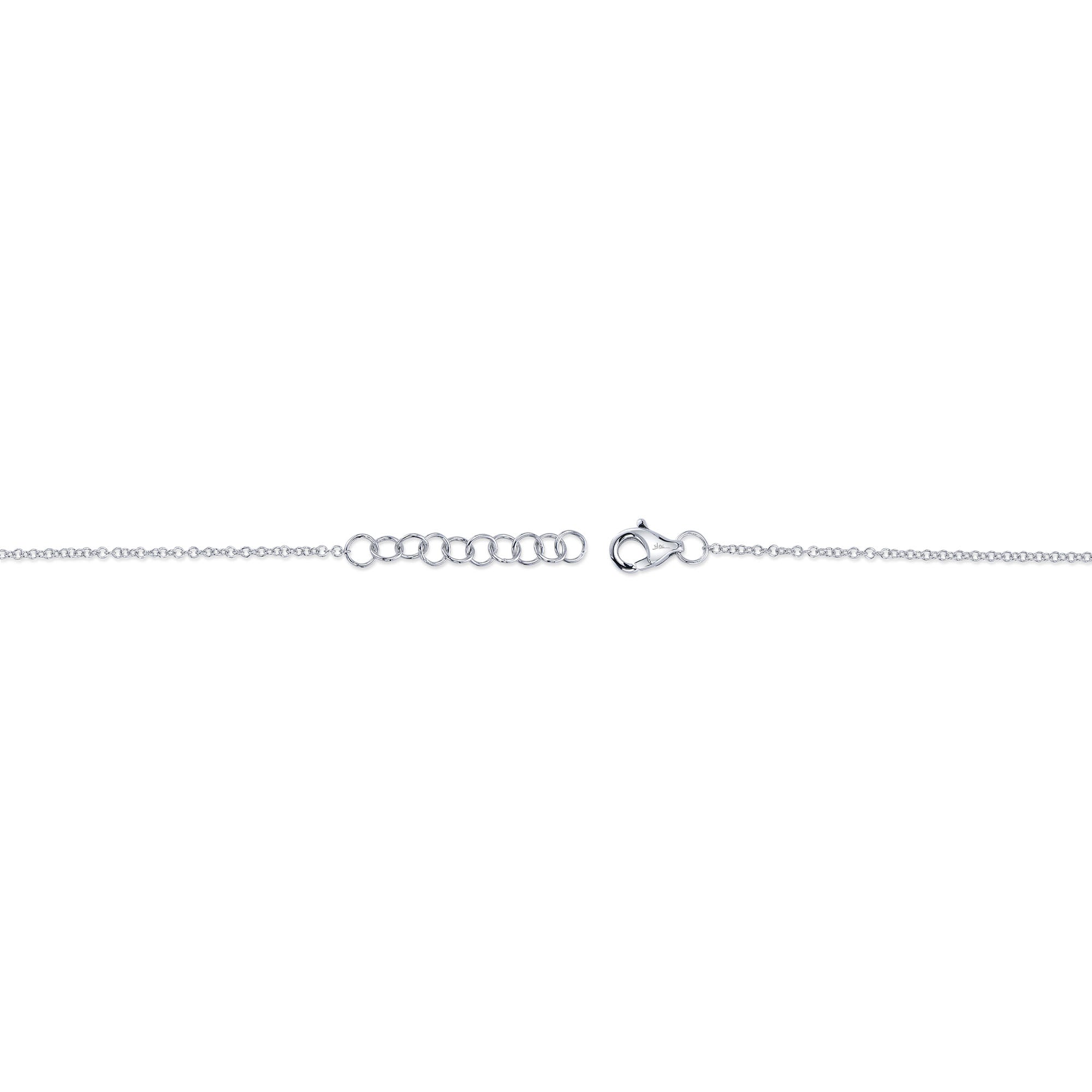 0.05CT 14K W/G DIAMOND PAVE CIRCLE BRACELET