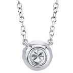 0.14CT 14K W/G DIAMOND NECKLACE