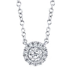 0.14CT 14K W/G DIAMOND NECKLACE