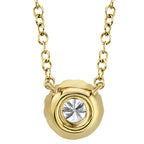 0.14CT 14K Y/G DIAMOND NECKLACE