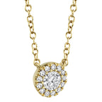 0.14CT 14K Y/G DIAMOND NECKLACE