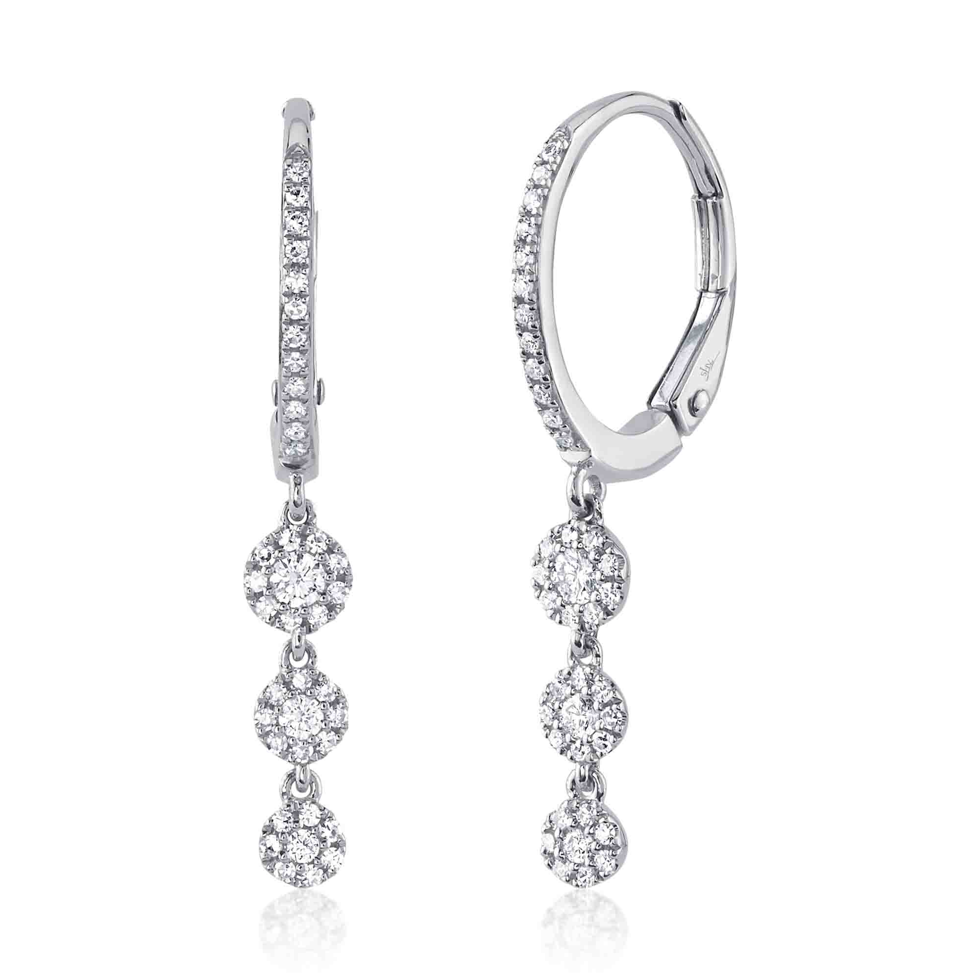 0.32CT 14K W/G DIAMOND EARRING