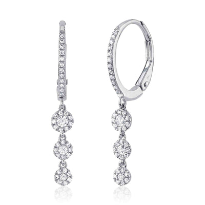 0.32CT 14K W/G DIAMOND EARRING