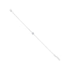 0.05CT 14K W/G DIAMOND PAVE CIRCLE BRACELET