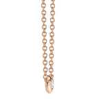 0.05CT 14K R/G DIAMOND BEZEL NECKLACE