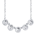0.53CT 14K W/G DIAMOND NECKLACE