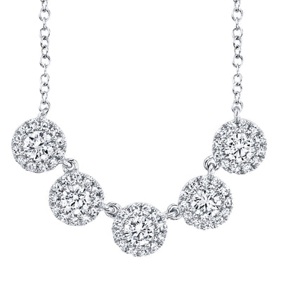 0.53CT 14K W/G DIAMOND NECKLACE