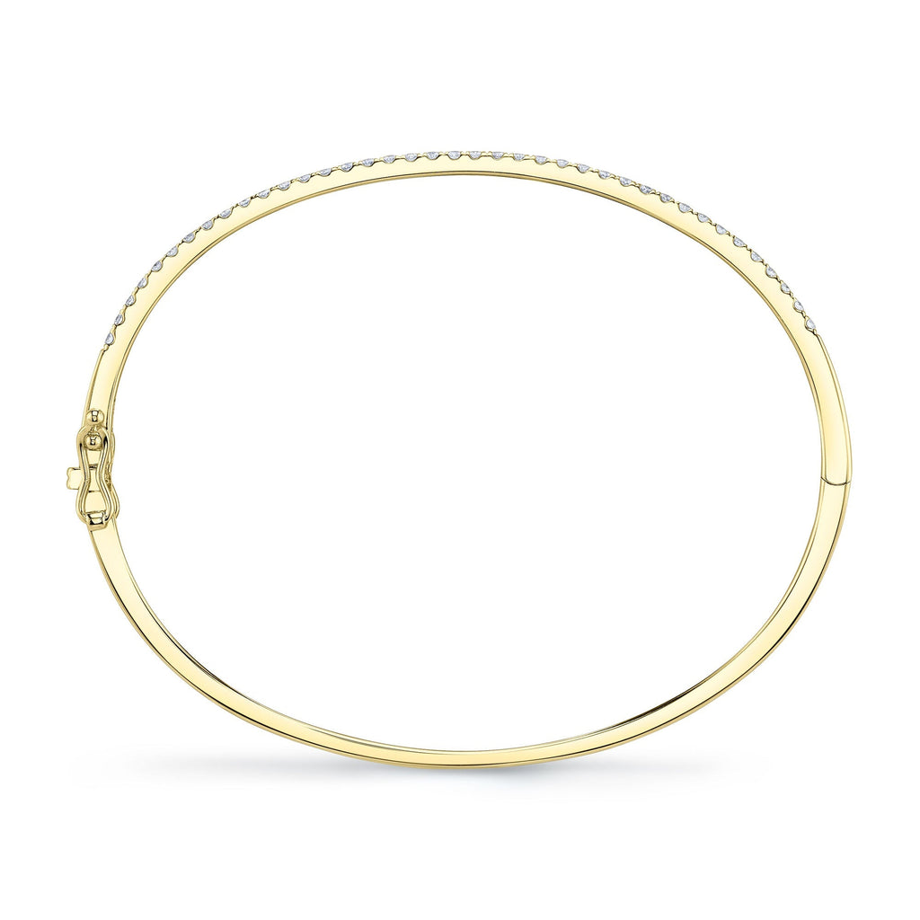 0.62CT 14K Y/G DIAMOND BANGLE