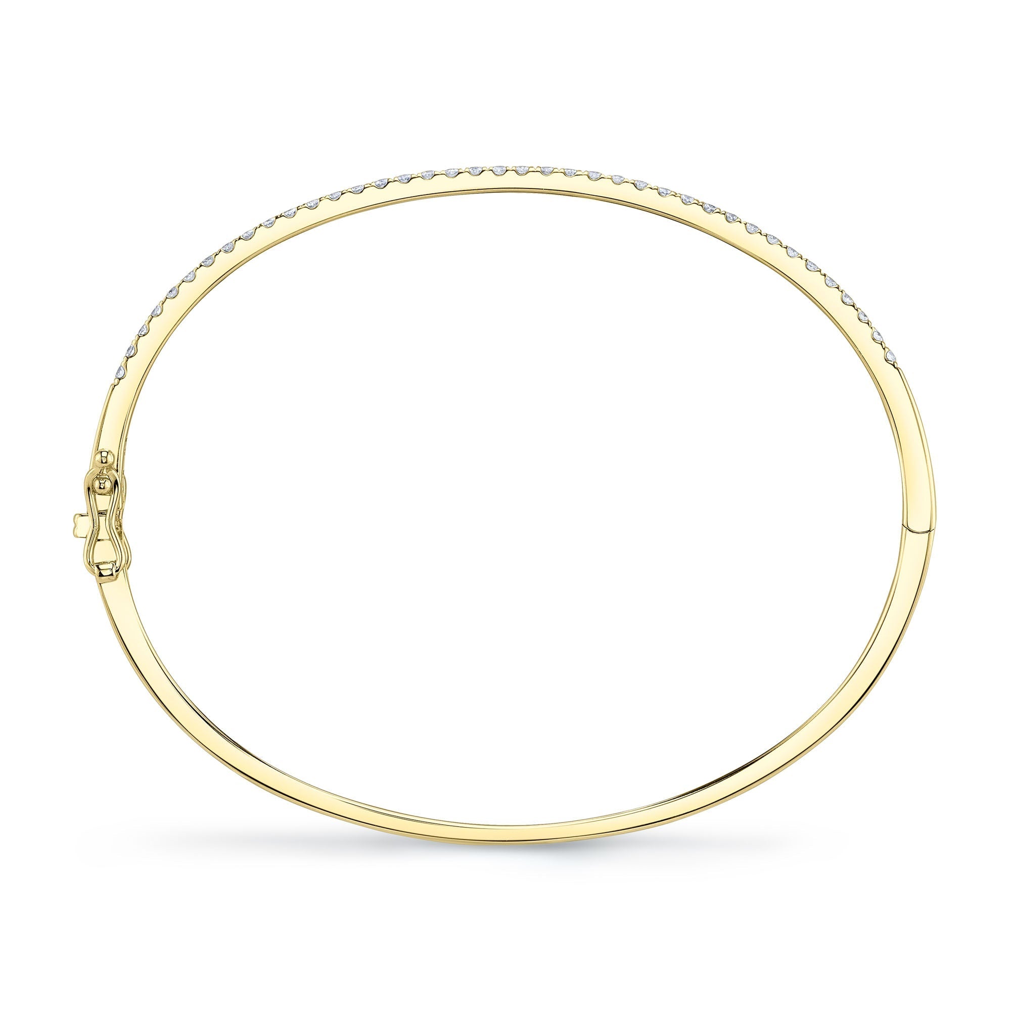0.62CT 14K Y/G DIAMOND BANGLE