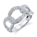 0.55CT 14K W/G DIAMOND LINK RING
