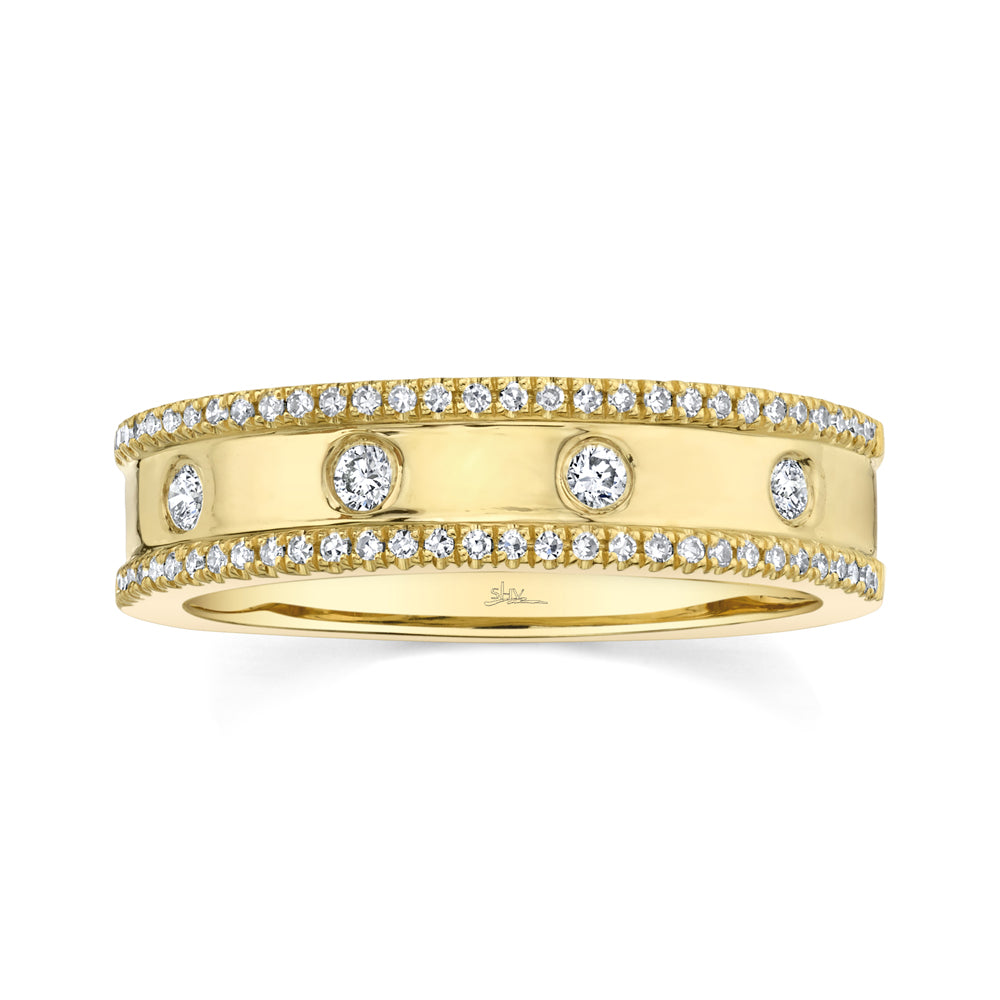 0.23CT 14K Y/G DIAMOND LADY'S RING