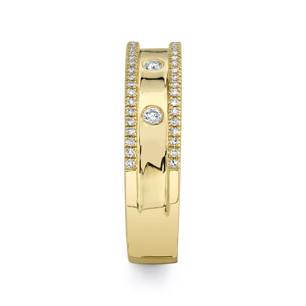0.23CT 14K Y/G DIAMOND LADY'S RING