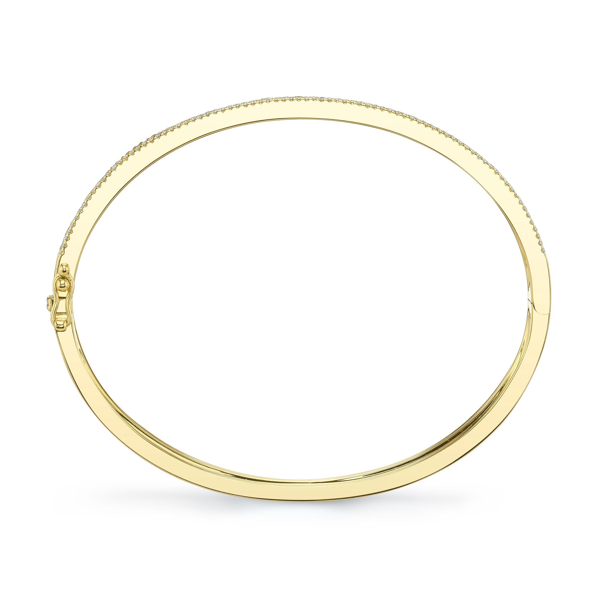0.97CT 14K Y/G DIAMOND BANGLE