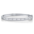 0.62CT 14K W/G DIAMOND BANGLE