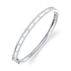 0.62CT 14K W/G DIAMOND BANGLE