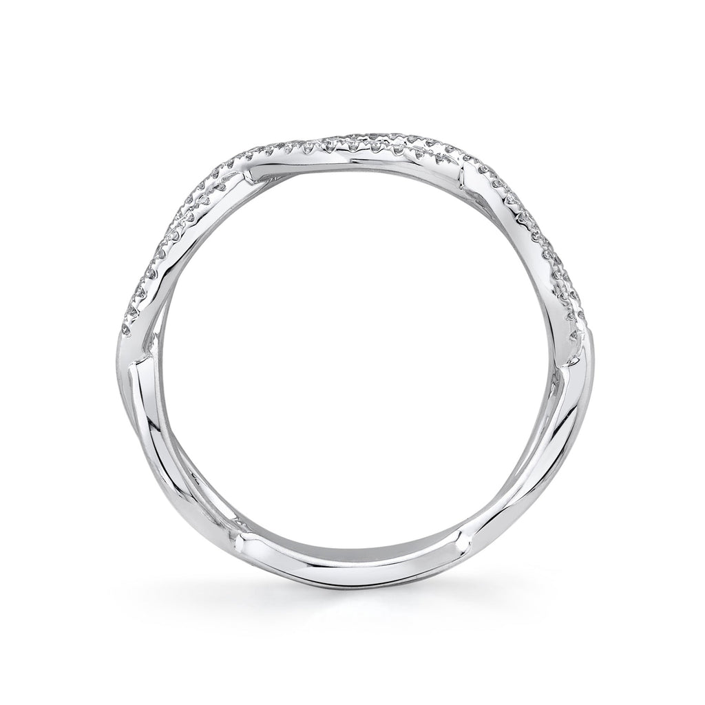0.19CT 14K W/G DIAMOND INFINITY RING