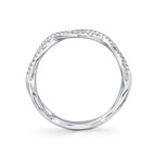 0.19CT 14K W/G DIAMOND INFINITY RING