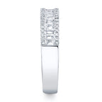 0.55CT 14K W/G DIAMOND BAGUETTE LADY'S BAND