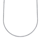 3.96CT 14K W/G DIAMOND TENNIS NECKLACE