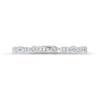 0.06CT 14K W/G DIAMOND LADY'S BAND SZ 6