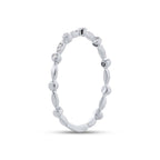 0.06CT 14K W/G DIAMOND LADY'S BAND SZ 6
