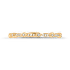 0.06CT 14K Y/G DIAMOND LADY'S BAND SZ 6