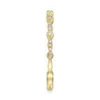 0.06CT 14K Y/G DIAMOND LADY'S BAND