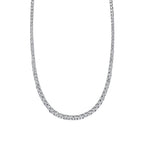 4.39CT 14K W/G DIAMOND TENNIS NECKLACE
